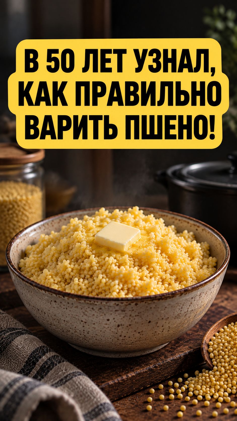 В 50 лет узнал, как правильно варить пшено! #здоровье