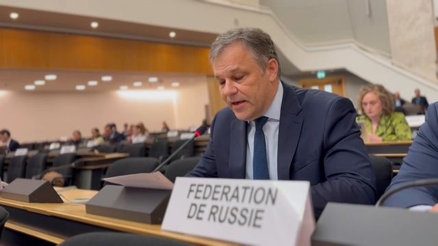 Посол по преступлениям киевского режима Родион Мирошник на СПЧ  ООН в Женеве, 2 октября 2026