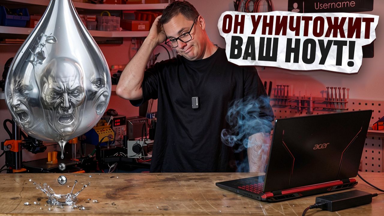 ЖИДКИЙ МЕТАЛЛ сломает ВАМ ноутбук! Вся правда и последствия применения