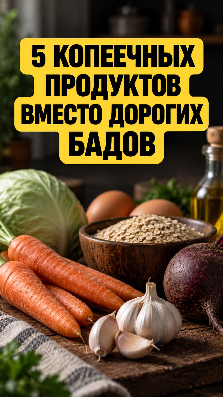 5 копеечных продуктов вместо дорогих БАДов #здоровье
