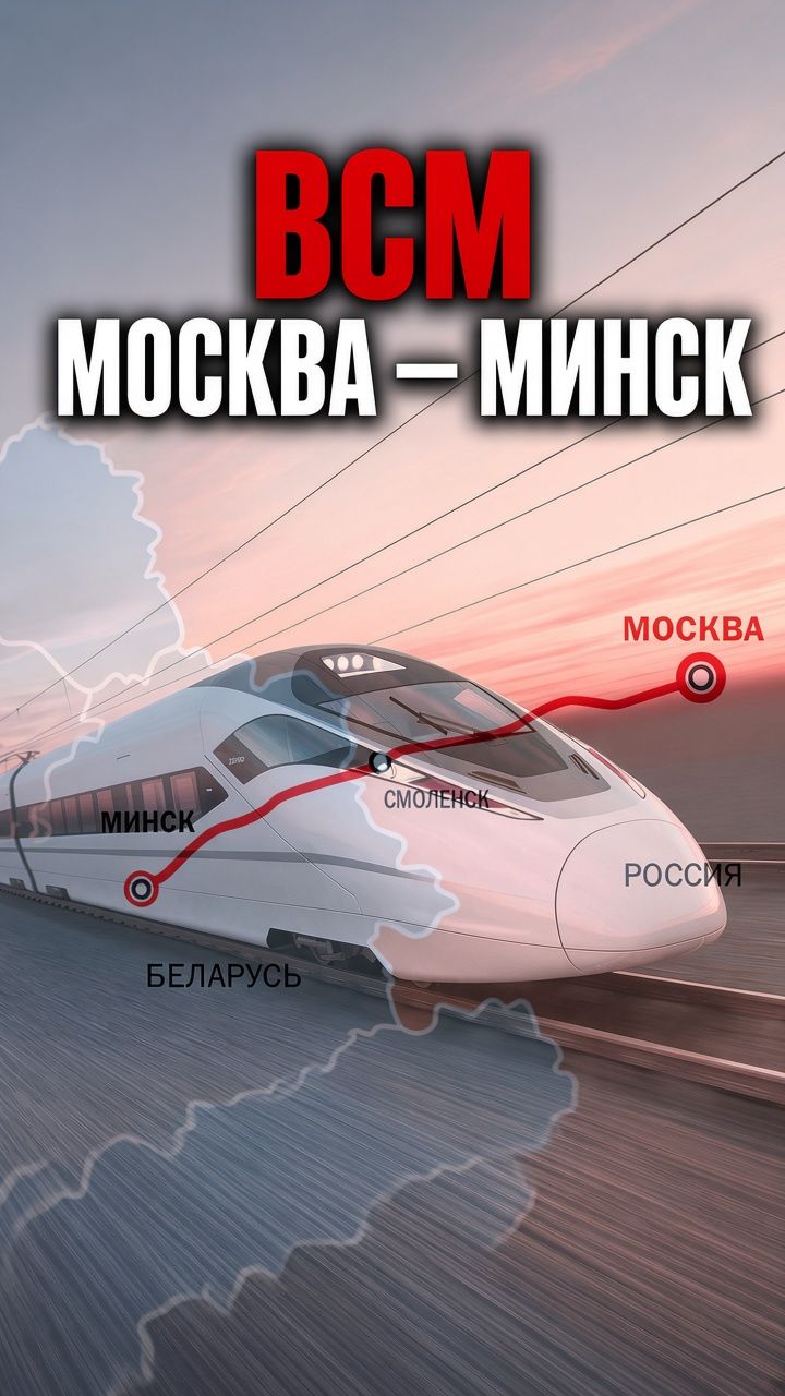 Когда начнётся строительство ВСМ в сторону Минска