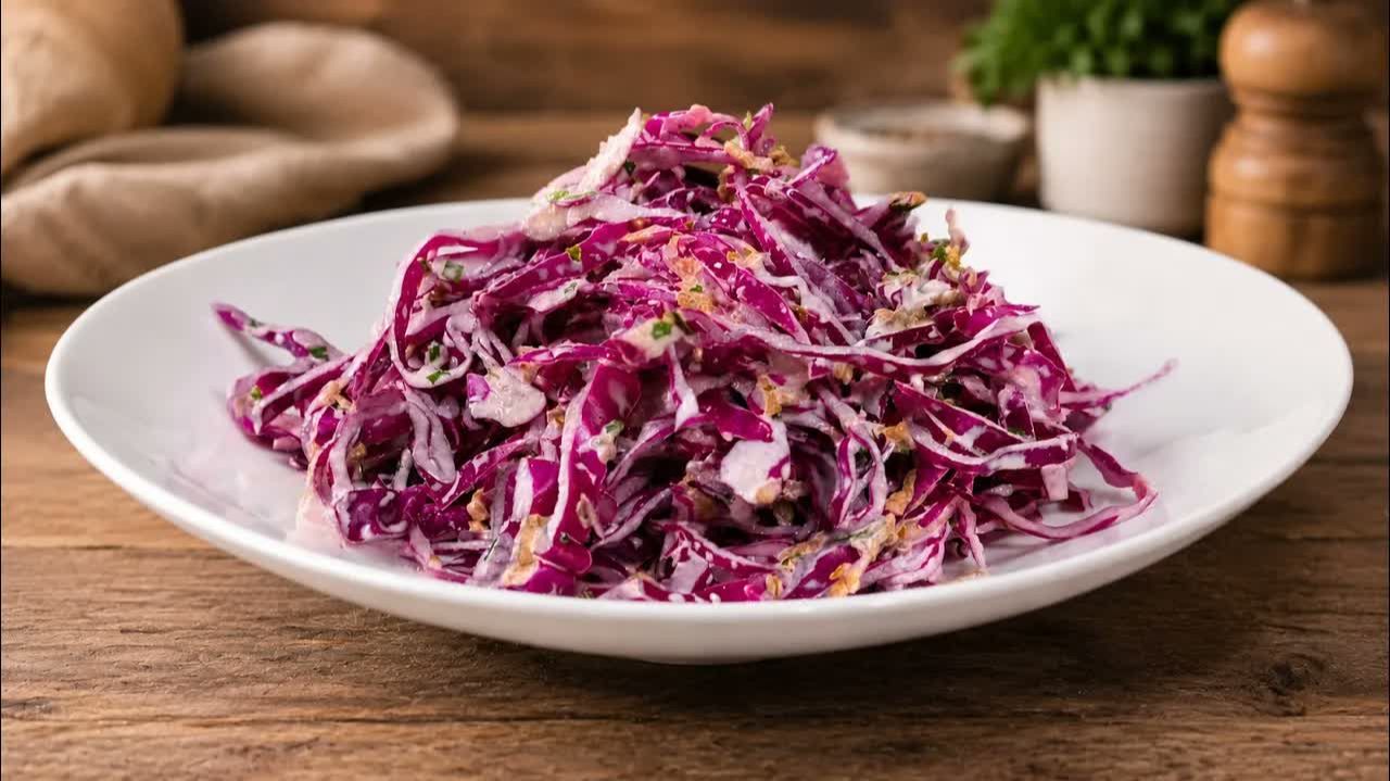 Вкуснейший САЛАТ украсит ваш Праздничный Стол ! Простой, Яркий и Полезный Салат из Красной КАПУСТЫ