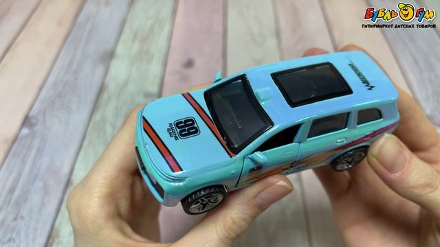 Машинка VROOMIX Внедорожник с инерционным механизмом и открывающимися элементами меняет цвет в ассортименте - видео