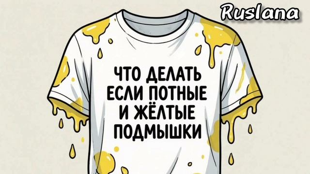 Что делать если потные и жёлтые подмышки 👀