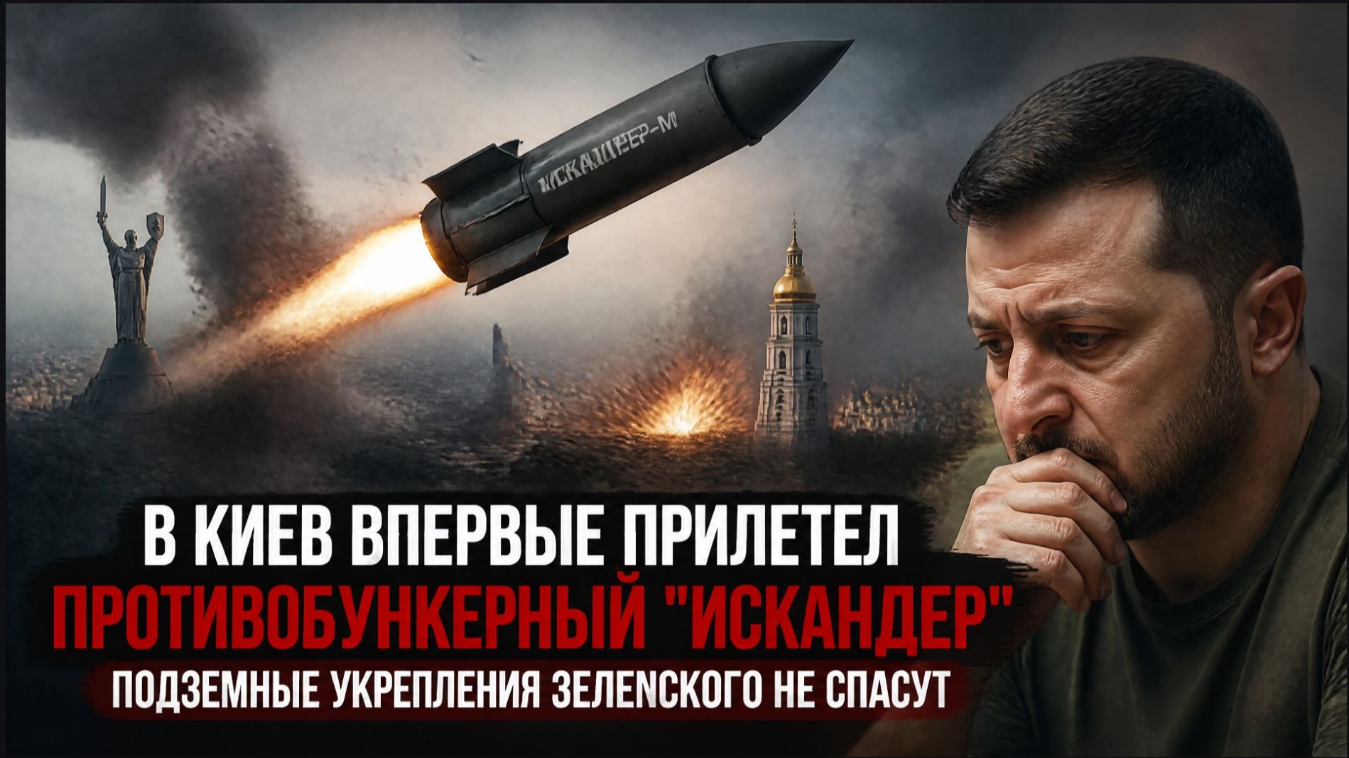 В Киев впервые прилетел противобункерный "Искандер": Подземные укрепления Зеленского не спасут