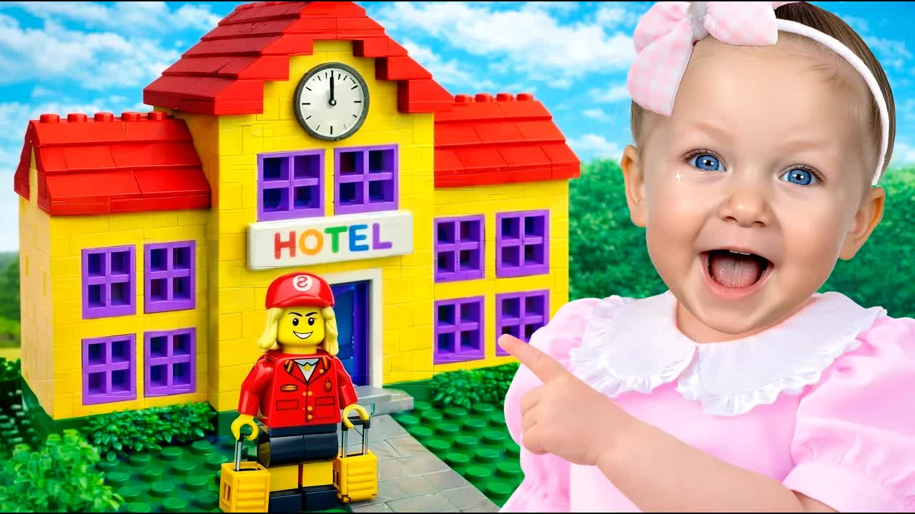 Ева и Ники строят Гигантский Домик из LEGO!