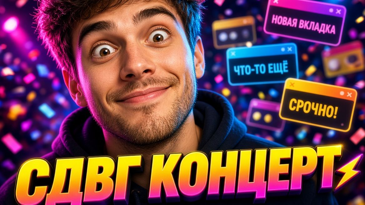СДВГ Концерт: я вынес весь хаос из головы на сцену