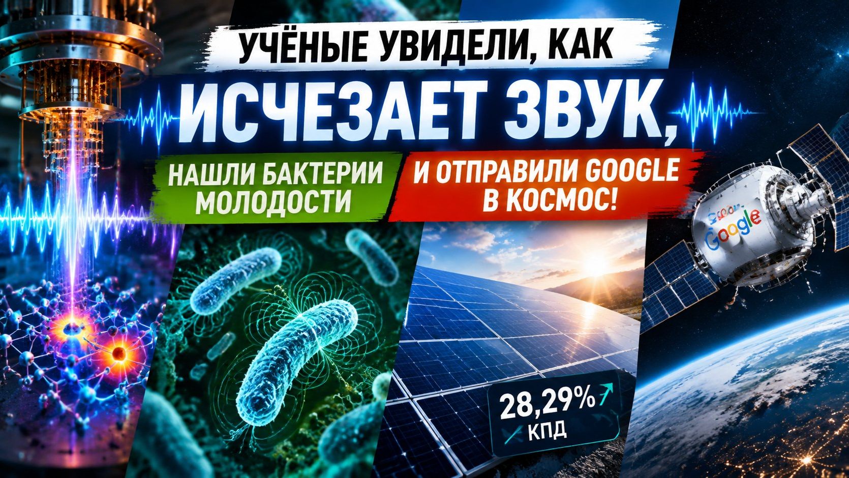 Эта неделя науки взорвала мозг: кванты, бактерии-омолодители и ИИ в космосе