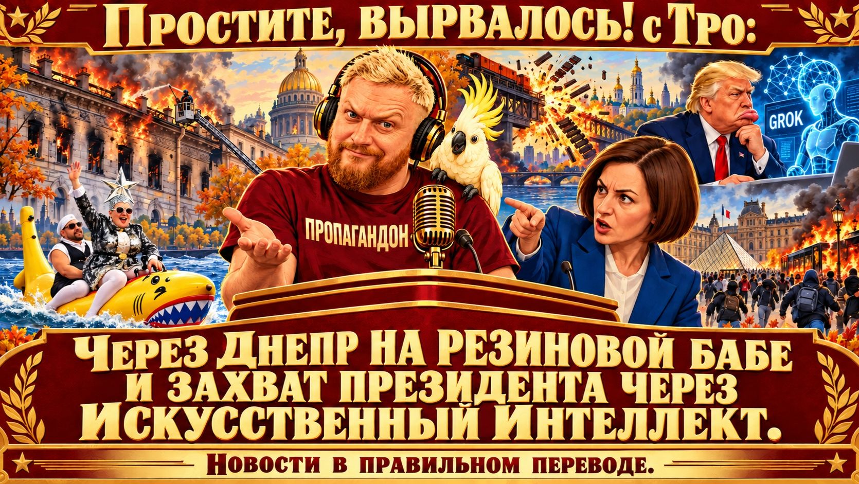 "Простите, вырвалось!" №524 | Про Суперинтеллект Трампа и захват Мадуро, про тупую манду Санду