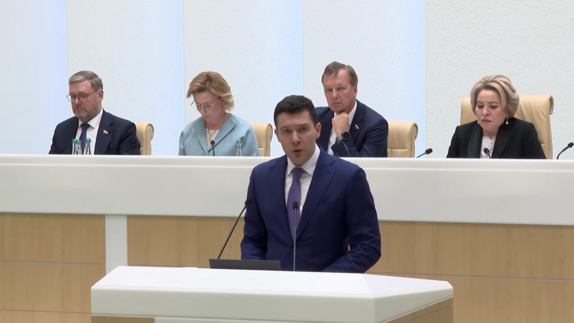 СФ Министр промышленности и торговли А.Алиханов и Губернатор Томской области В.Мазур, 2 октября 2026
