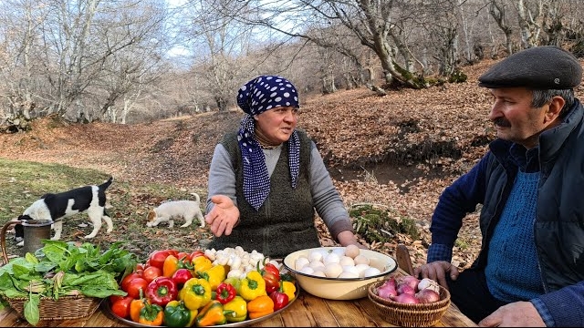 Делаем Большой Омлет Для Бабушки 🥘