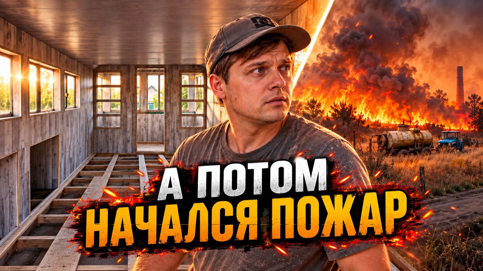 Ремонт старой мансарды: зашил стены и спасал дом от пожара