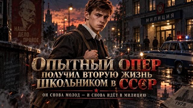 АУДИОКНИГА ПОЛНОСТЬЮ | Опытный опер получил вторую жизнь школьником в СССР | ПОПАДАНЦЫ | Книга 1