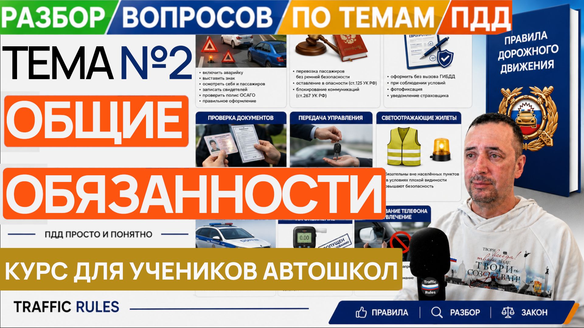 Видео уроки пдд про обязанности водителя, ответственность пешехода и пассажира