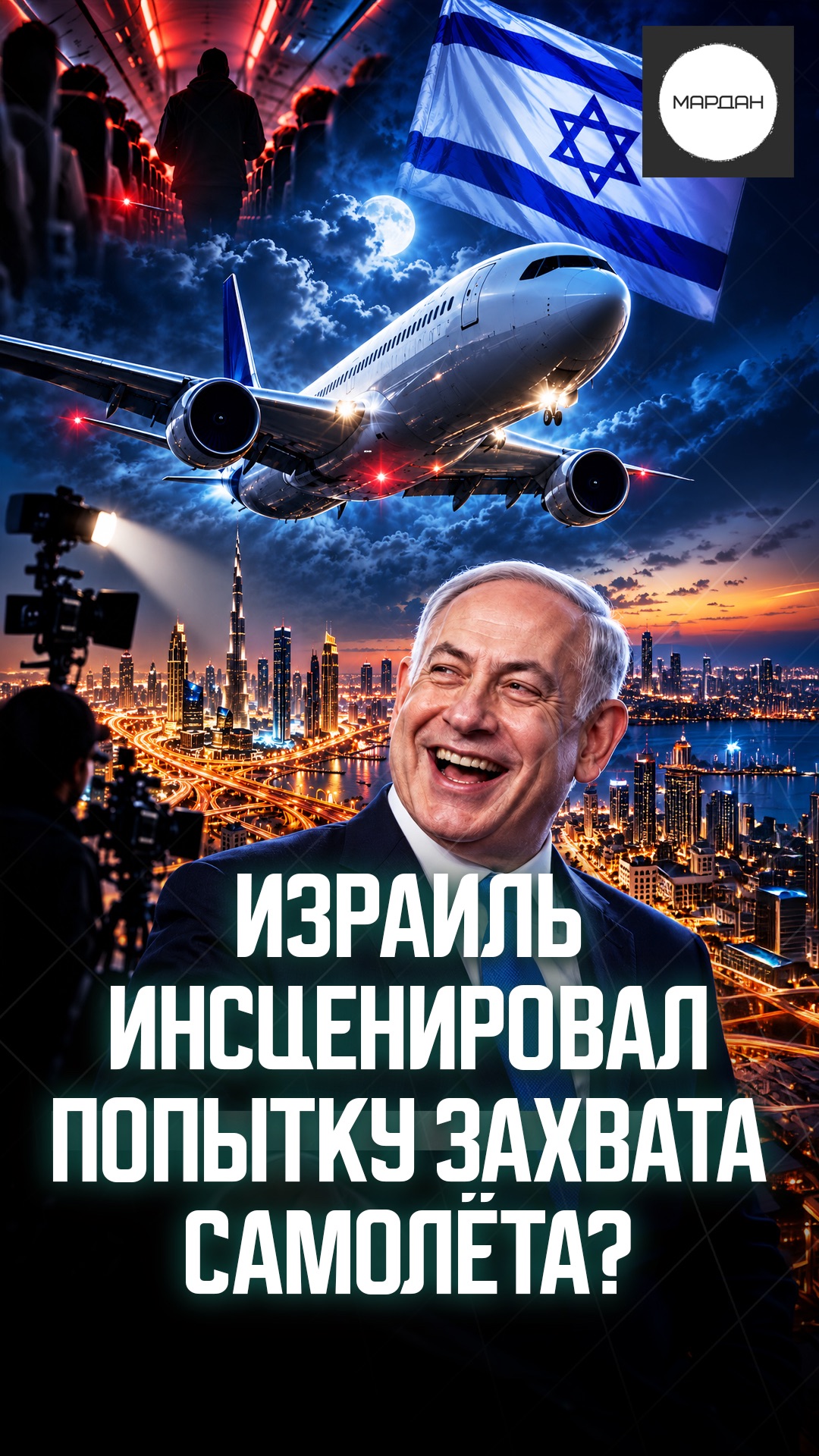 ИЗРАИЛЬ ИНСЦЕНИРОВАЛ ПОПЫТКУ ЗАХВАТА САМОЛЁТА?