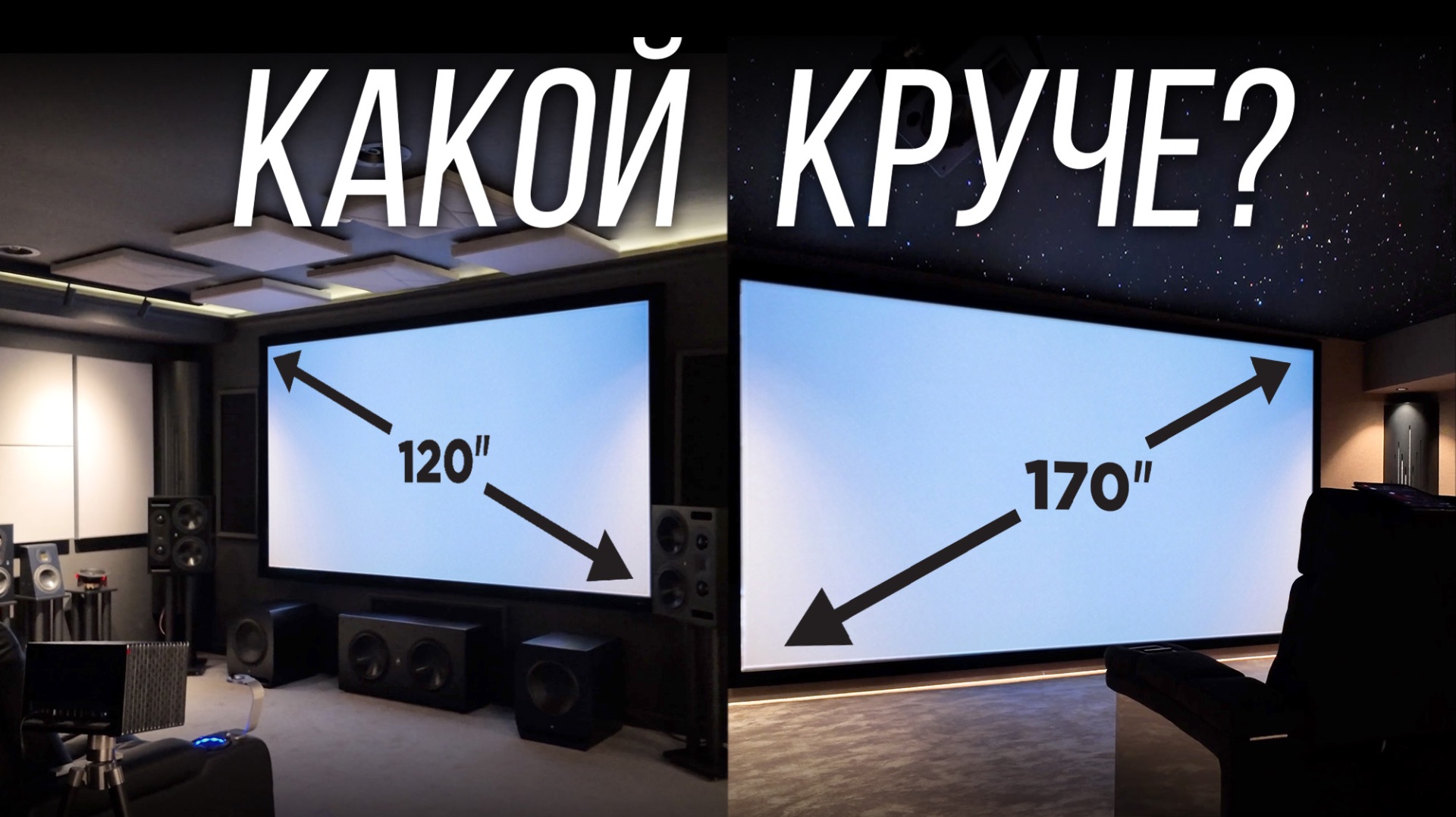Насколько размер и цена меняют впечатления от кино? Сравниваю два домашних кинотеатра за 6 и 21 млн