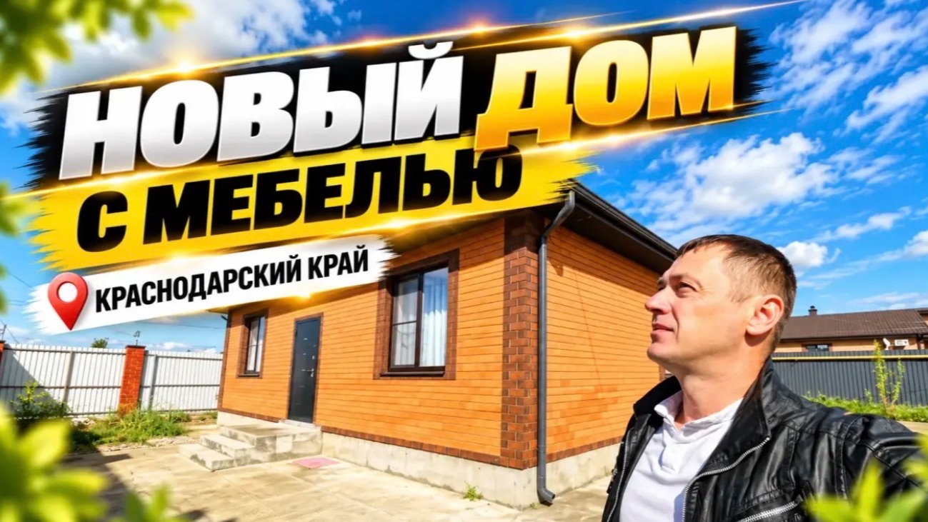 Мебель в этом доме есть и он находится в Краснодарском крае, г. Белореченск