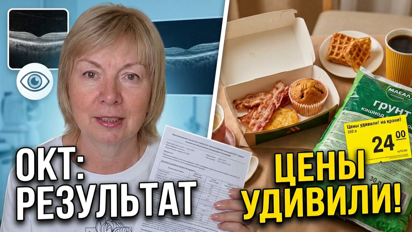 Съездили в клинику Сделали ОКТ глаз Всех касается. Вкусно и точка. Купили грунт Шок- цены