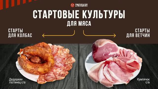 Старты для сыровяленого мяса и колбас - чем они отличаются. Азы от технолога. Часть 2