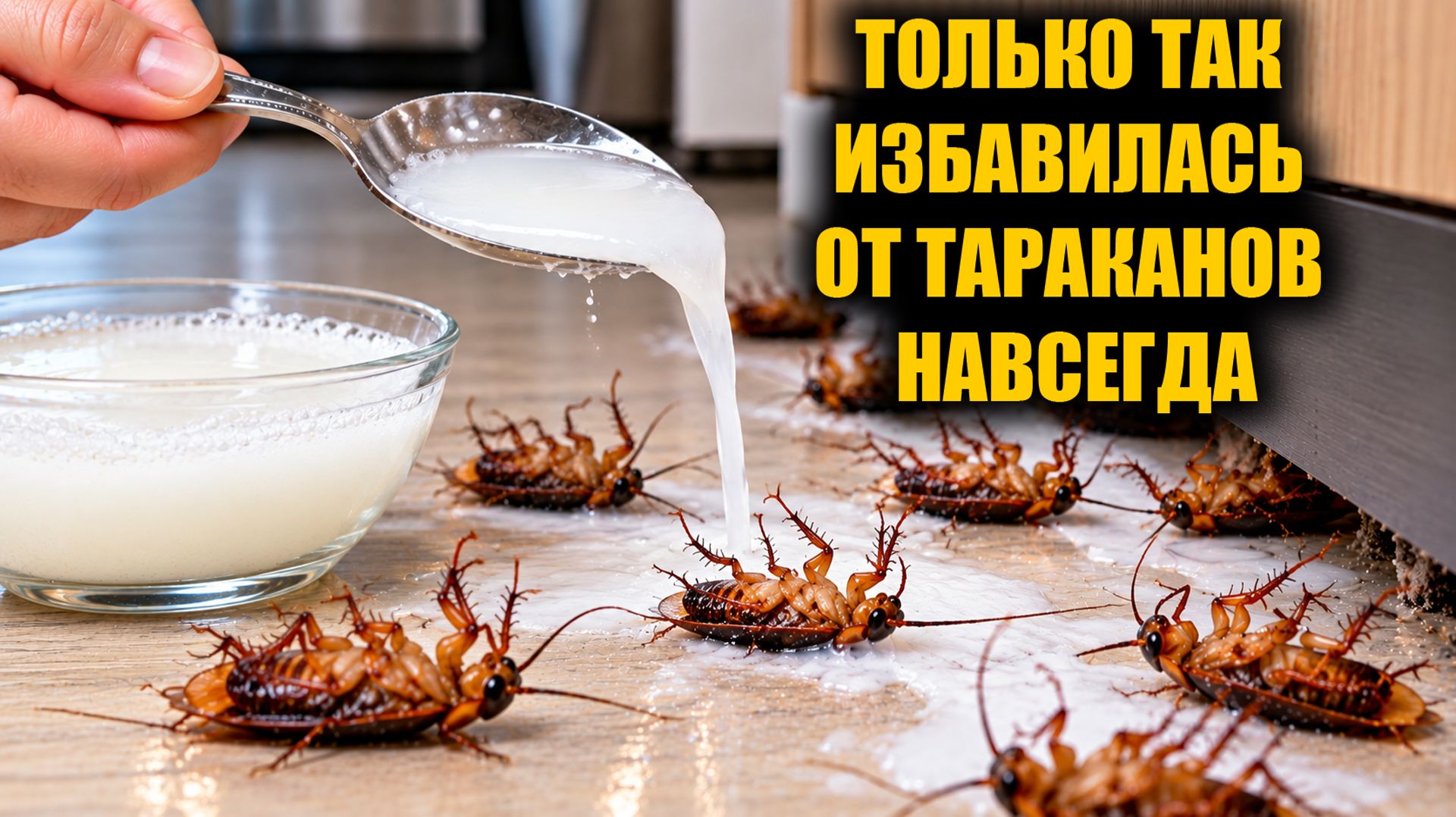 Избавилась от ТАРАКАНОВ навсегда без покупной химии!