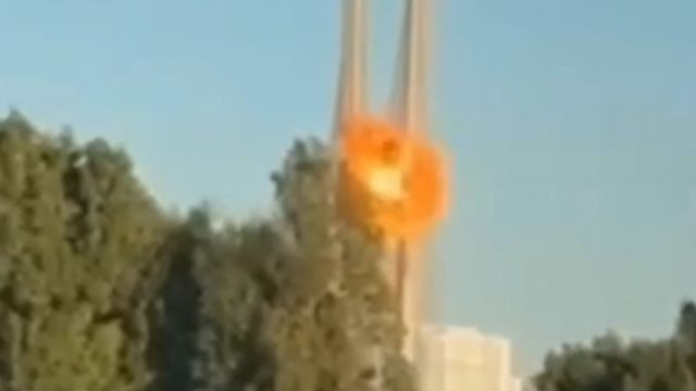 МОМЕНТ ПРИЛЁТА В МОСТ ЮЖНЫЙ В КИЕВЕ.#2/ Украина