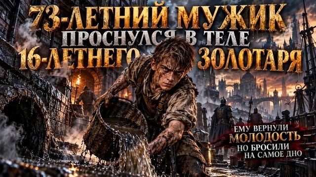 АУДИОКНИГА ПОЛНОСТЬЮ | 73-летний мужик проснулся в теле 16-летнего золотаря | ПОПАДАНЦЫ | Книга 1