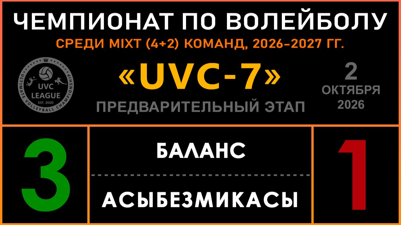 UVC-7 (Mixt Чемпионат, 2026 - 2027)