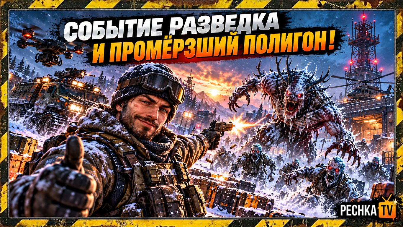 СОБЫТИЕ РАЗВЕДКА И ПРОМЁРЗШИЙ ПОЛИГОН! ВЕЗДЕХОД, ДРОН И ТОП-ЛУТ В LDOE | Pechka TV