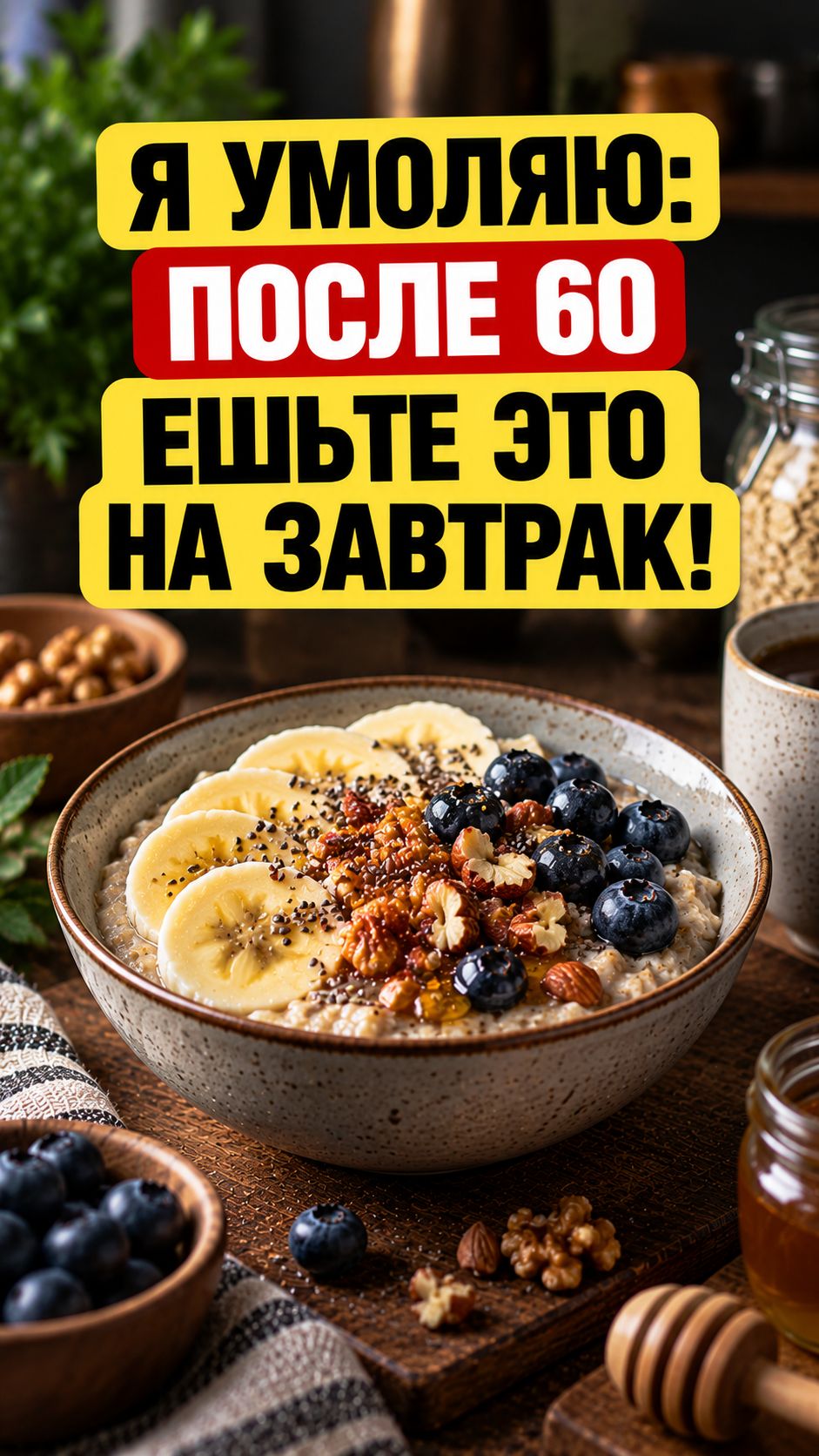 Я умоляю: после 60 ешьте это на завтрак! #здоровье