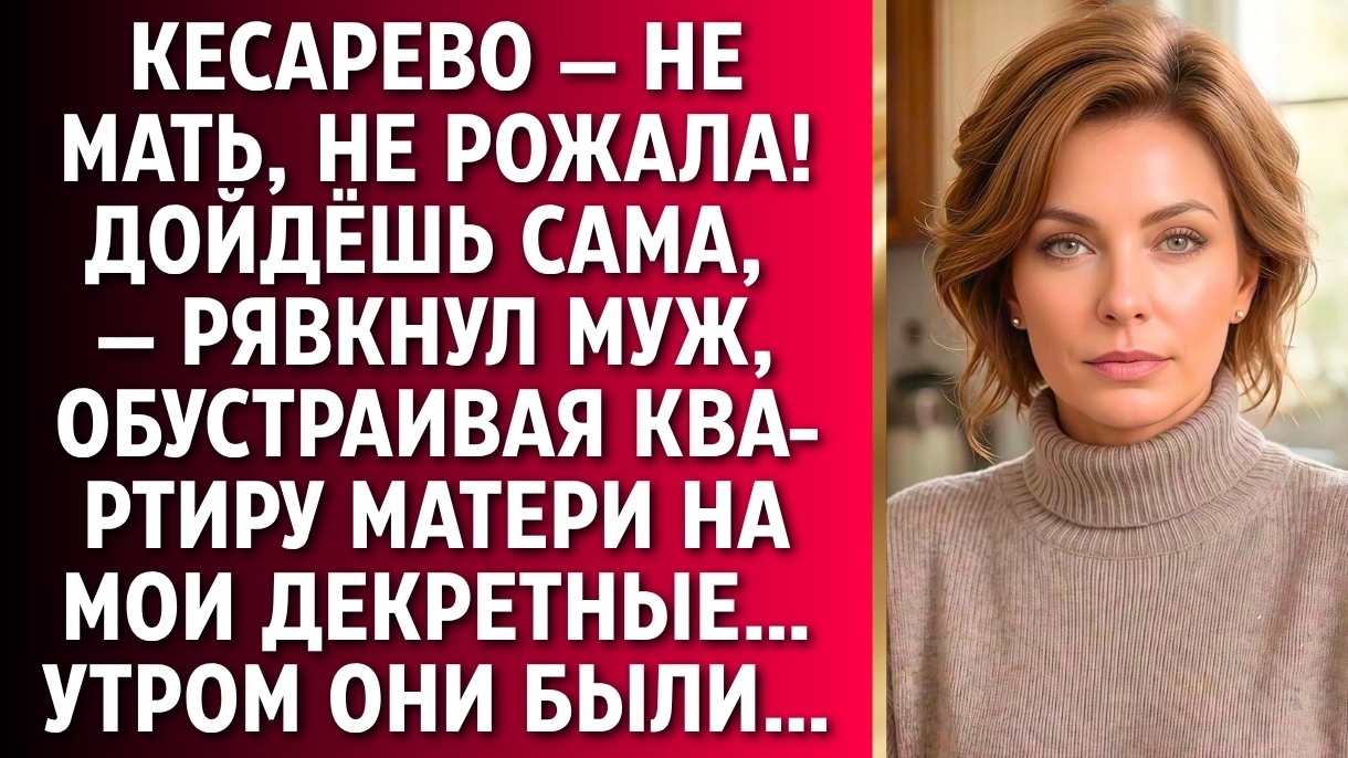 ИСТОРИИ ИЗ ЖИЗНИ/Кесарево- не мать, не рожала! - заявил муж/Аудиорассказы аудиокниги свекровь