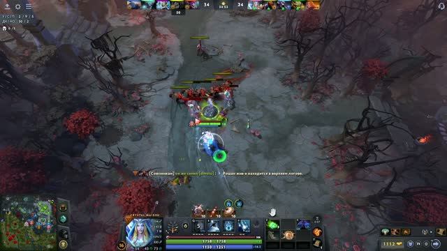 Рейтинг рыцарь 1 ДОТА2  c Crystal Maiden