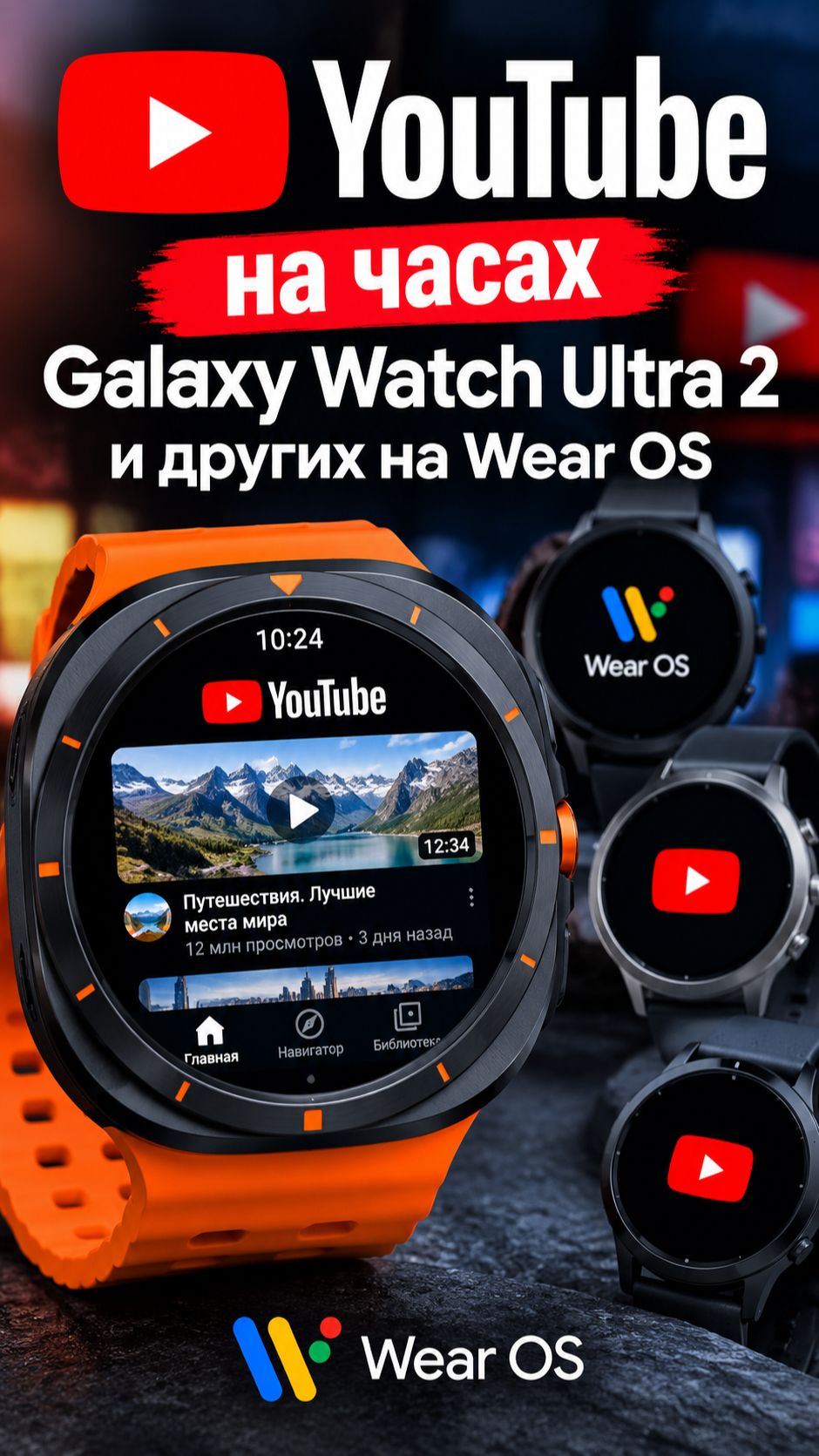 Полноценный YouTube на ваших часах