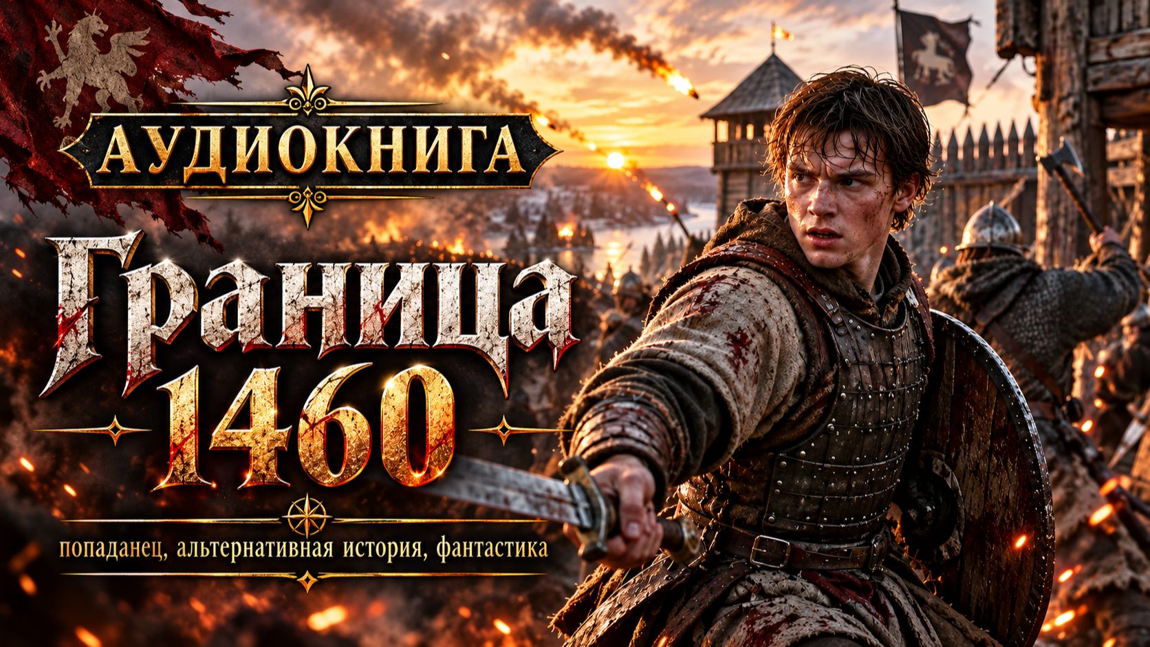 АУДИОКНИГА ГРАНИЦА 1460, ПОПАДАНЕЦ, АЛЬТЕРНАТИВНАЯ ИСТОРИЯ, ФАНТАСТИКА