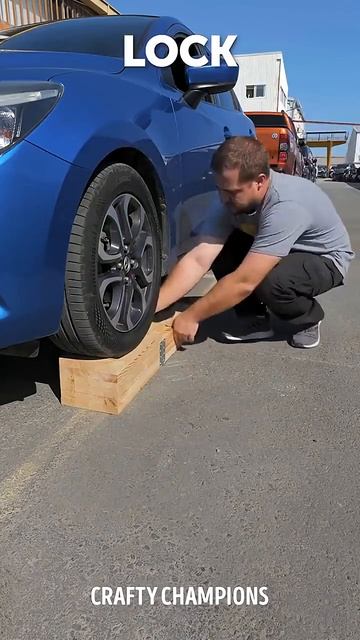 Простая складная деревянная эстакада для авто 👨🔧🦾