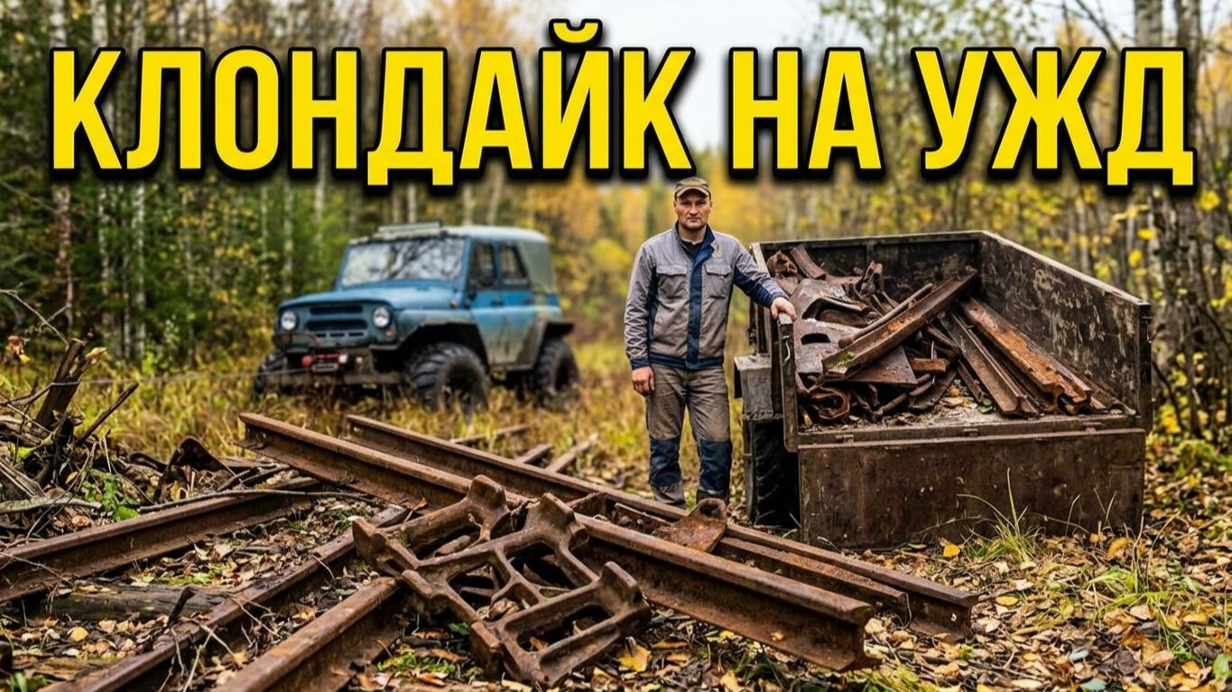Где тонко, там и рвется. 900кг копали два часа, а вывозили два дня! Старая ветка УЖД снова удивила