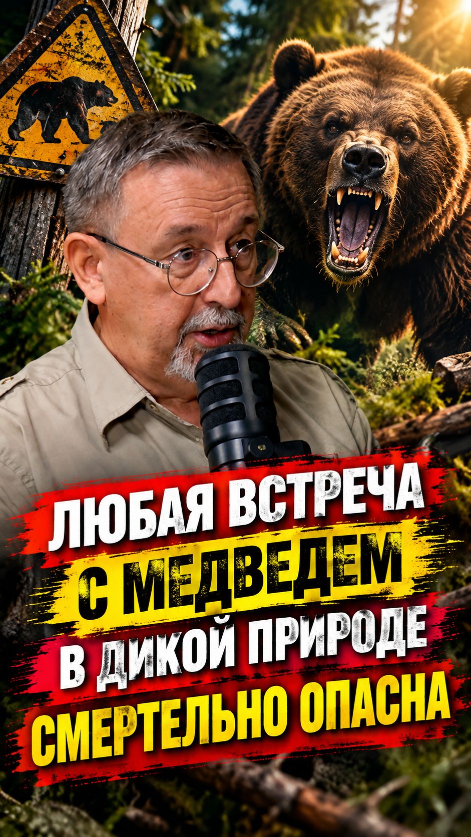 Любая встреча с медведем в дикой природе смертельно опасна #shorts