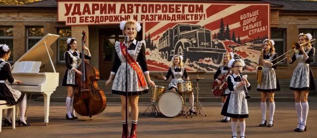 Машина ЗИС, гружённая бензином