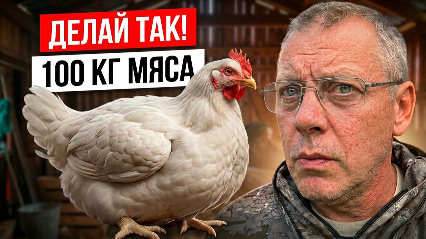 КАК вырастить 100 КГ мяса? 😱 Секретная схема откорма БРОЙЛЕРА!