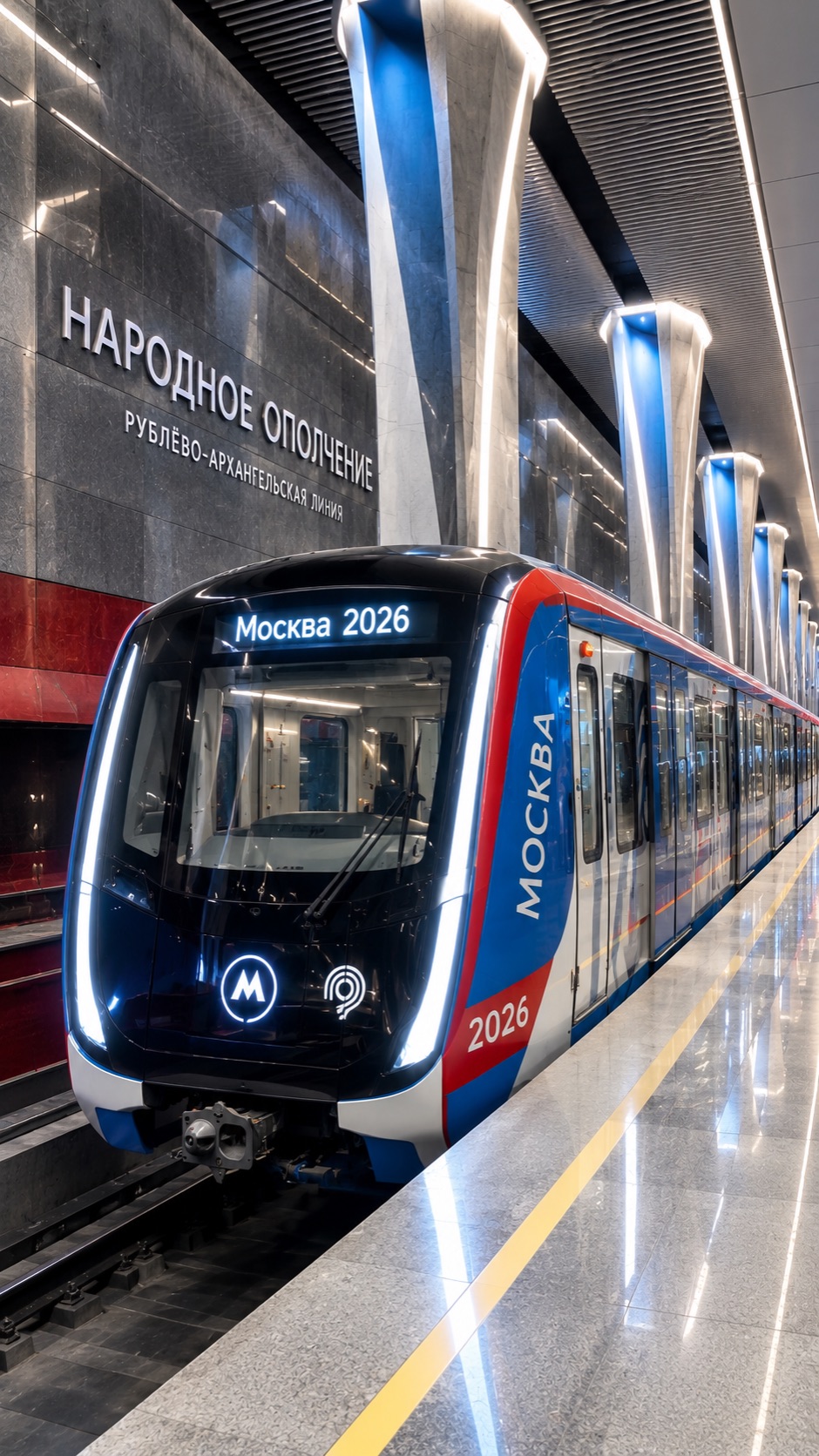 🔴Новый поезд МОСКВА-2026🔥Новая станция НАРОДНОГО ОПОЛЧЕНИЯ💥