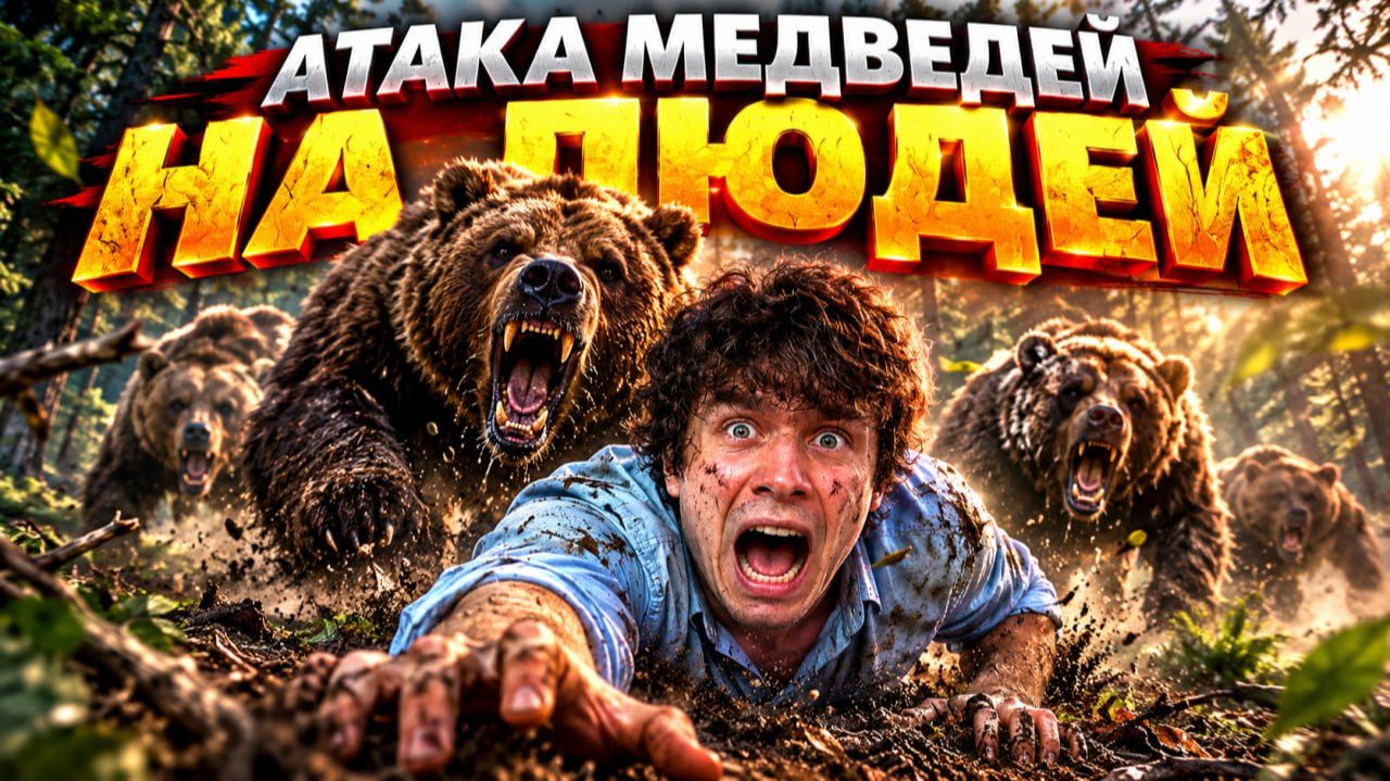 Медведи атакуют людей в России! Как зоошиза защищает нападения!