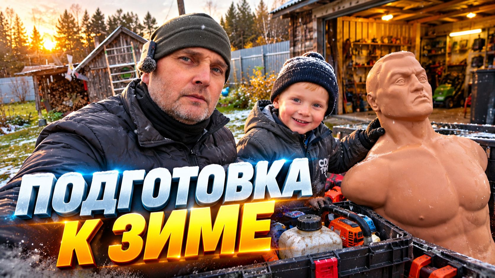 ЗИМА НА ПОРОГЕ! Убираем всё летнее и готовим деревенское хозяйство к морозам!