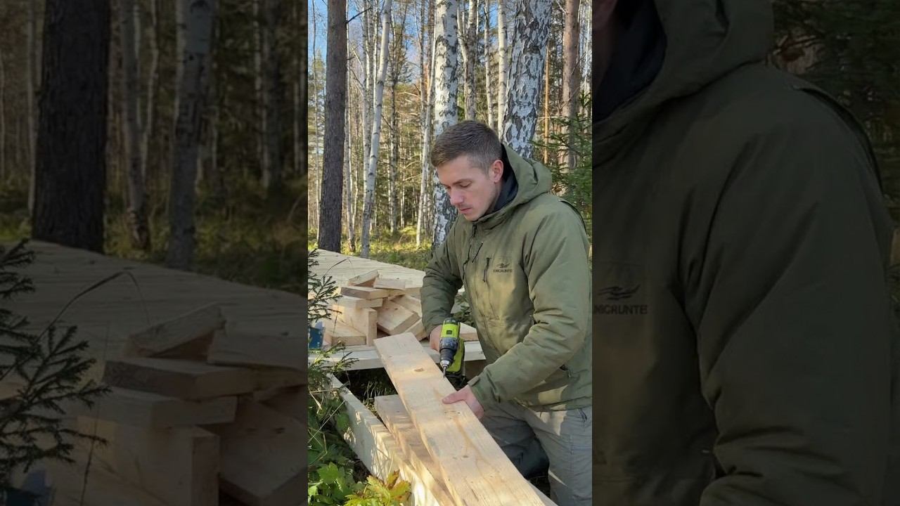 Строим НОВУЮ Террасу Для Дома в Лесу