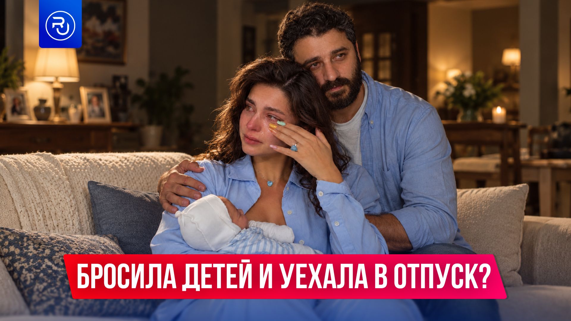 Бросила детей и уехала в отпуск?