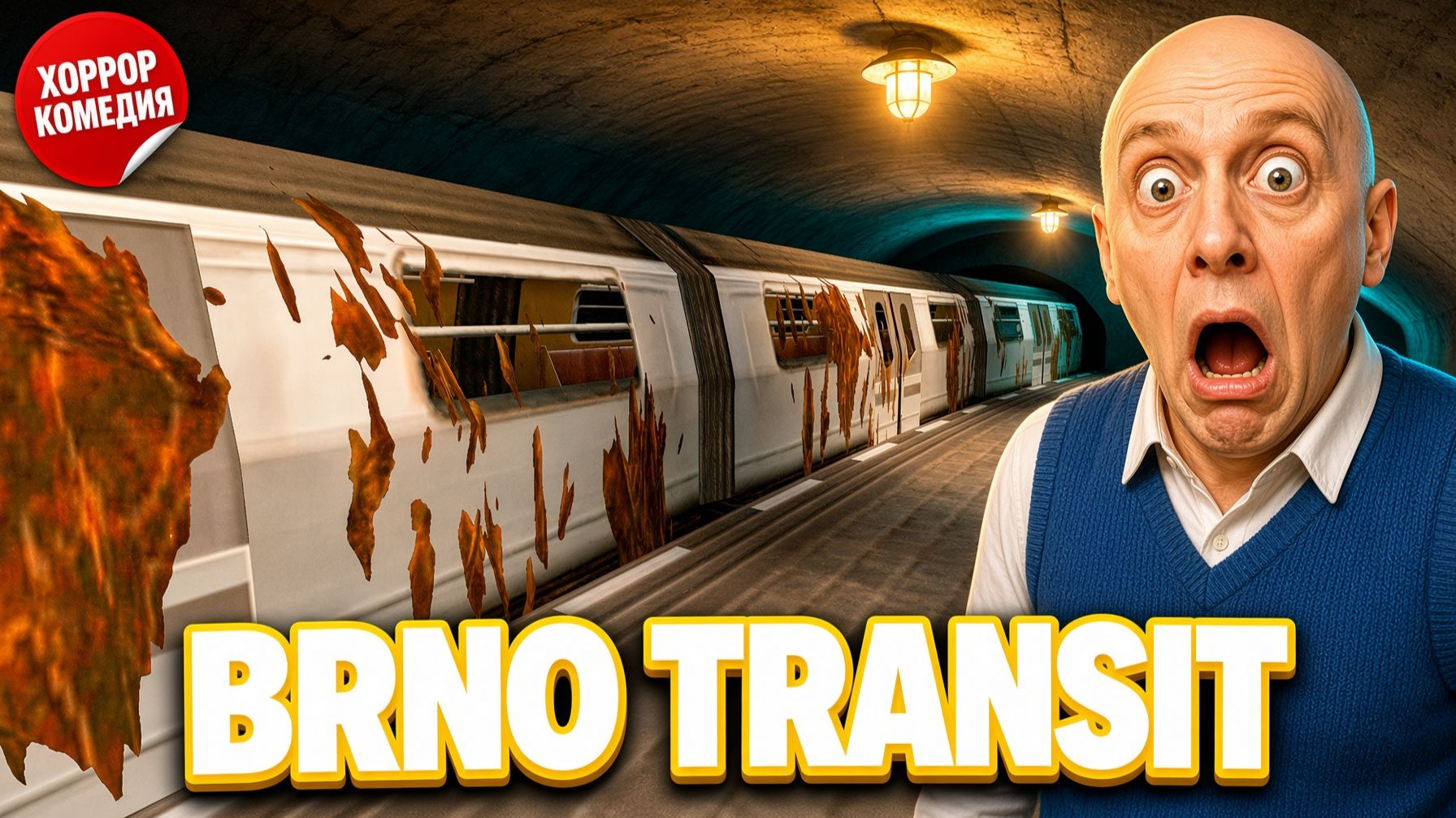 Я ОБОСРАЛ ВСЁ МЕТРО!СИМУЛЯТОР МАШИНИСТА В МЕТРО!ХОРРОР КОМЕДИЯ BRNO TRANSIT ПРОХОЖДЕНИЕ