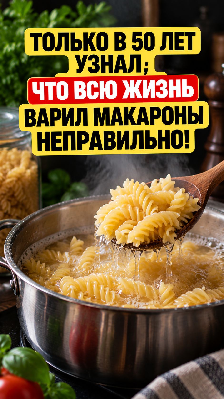 Только в 50 лет узнал, что всю жизнь варил макароны неправильно! #здоровье