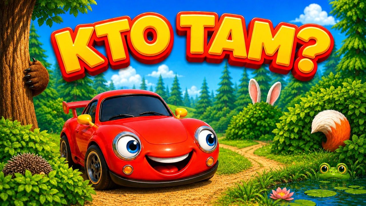 КТО ТАМ ? Загадки про машинки и зверей. Мультфильм для детей.