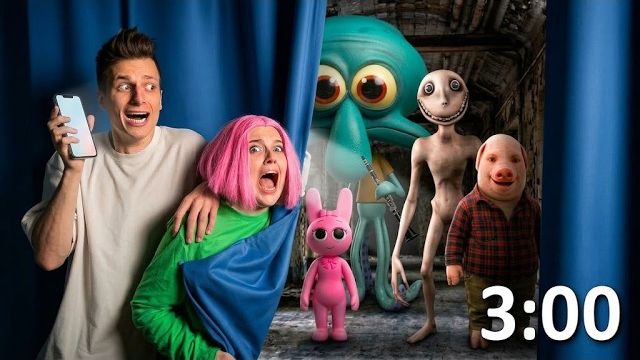 ЧЕЛОВЕК ЗА ОКНОМ, JOHN PORK, SPRUNKI, BRAINROT И СКВИДВАРД.EXE ПРЕСЛЕДУЮТ МЕНЯ!!!