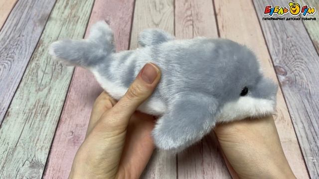 Игрушка мягкая LANSON TOYS Дельфин серый мини 12см - видео