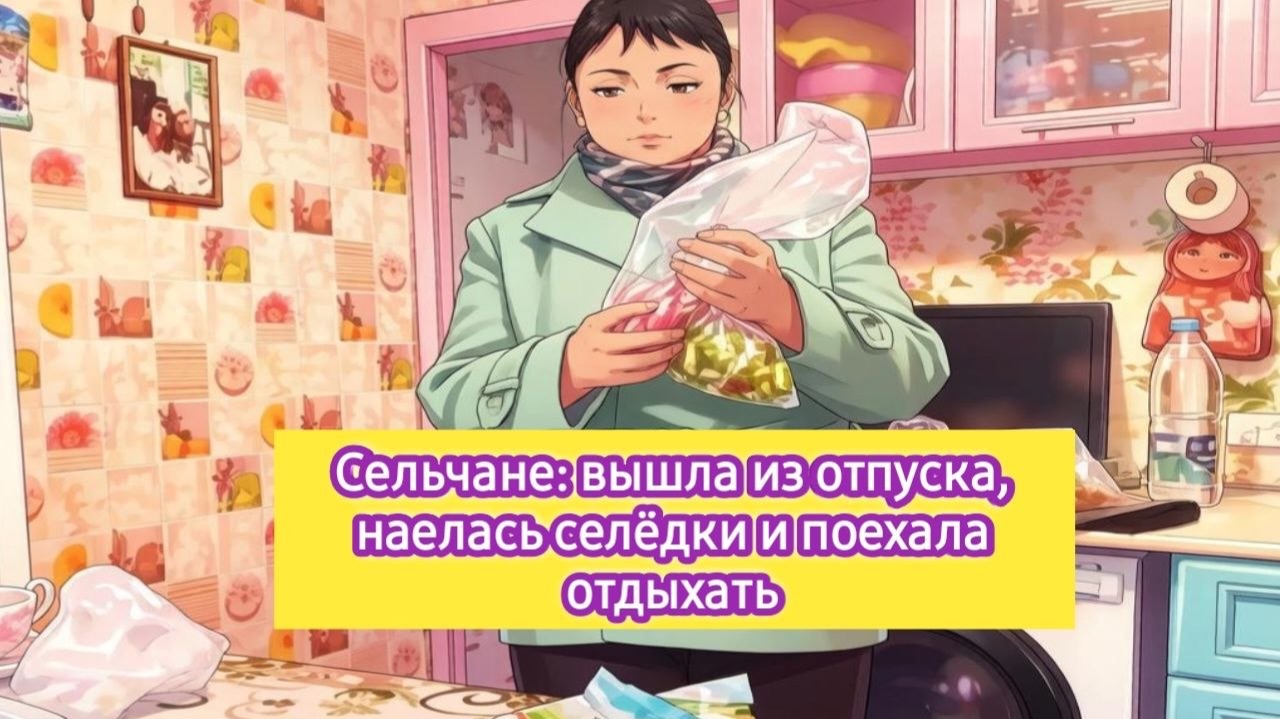 Сельчане: вышла из отпуска, наелась селёдки и поехала отдыхать