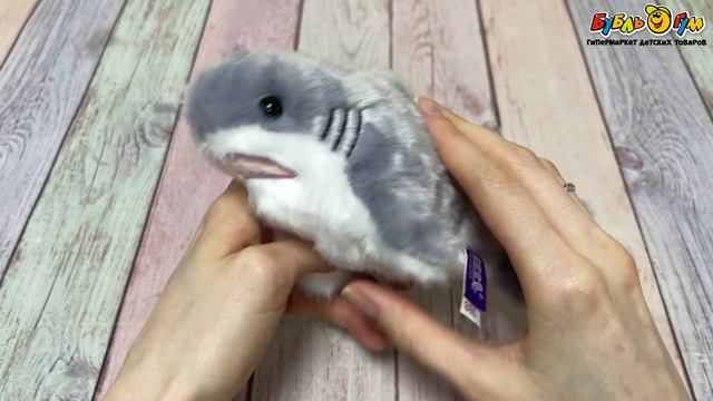 Игрушка мягкая LANSON TOYS Акула мини 12см - видео